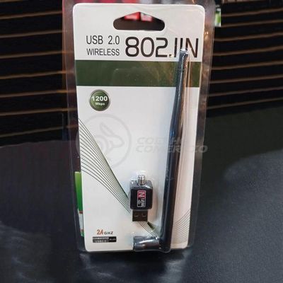Antena Usb 2.0 Receptor De Wifi Wireless Internet Sem Fio 1200Mbps 802.Inn Pc Notebook 50