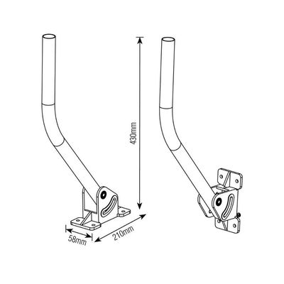 Mastro Para Fixação De Antenas Longo Sm-300 - Brasforma