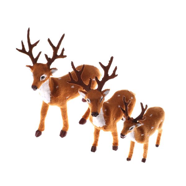 Decoração de Natal - Rena de Pelúcia para o Natal e Ano Novo 15 cm