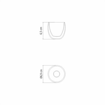 Conjunto de Xícaras Tramontina para Café 0,11 L com Vidro Duplo 2 Peças