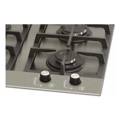 Cooktop Fischer 5q Platinium Gás 5 Bocas Escovado - Bivolt Cor Prime 127v/220v