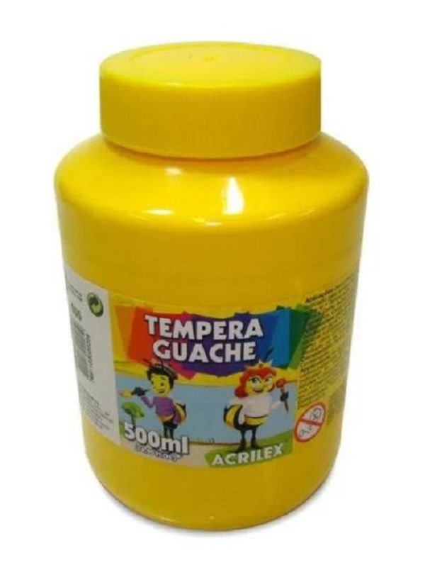 Tinta guache Amarelo Ouro 500 ml Acrilex