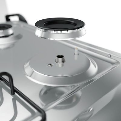 Fogão Mueller 5 Bocas Decorato Inox Com Tripla Chama Inox Bivolt