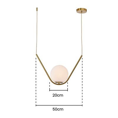Lustre Pendente Skylight Gift 3045 Dourado E27 Bivolt