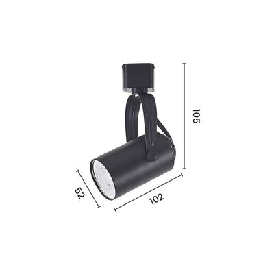 Spot Direcionável Para Trilho Eletrificado Astraled Columba Mr16 Gu10 Bivolt Preto St-7737