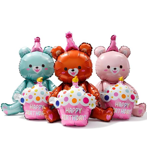 Balão de Urso para Decoração de Festa marrom