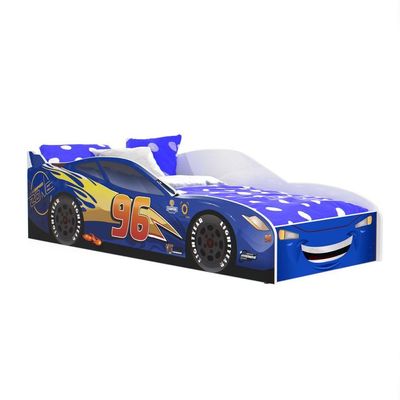 Infantil Montessoriana Azul Cama Carro Montessoriana De Corrida Mcqueen