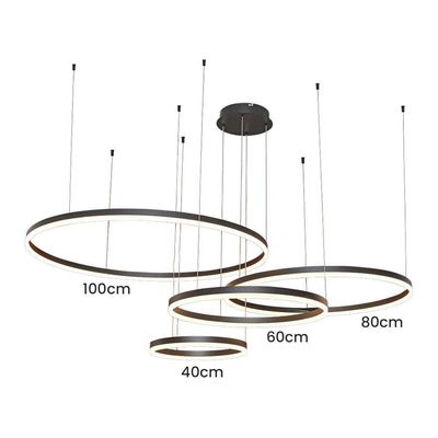 Lustre Pendente Sindora Dcd03195 Preto Led Bivolt