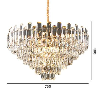 Lustre Pendente Sindora Dcd00464 Dourado E14 Bivolt