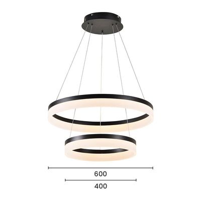 Lustre Pendente Sindora Dcd03008 Preto Led Bivolt