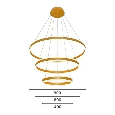 Lustre Pendente Sindora Dcd03004 Dourado Led Bivolt