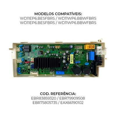 Placa Principal 127v Lava E Seca Lg Wd11ep6 Wd11wp6 Original único