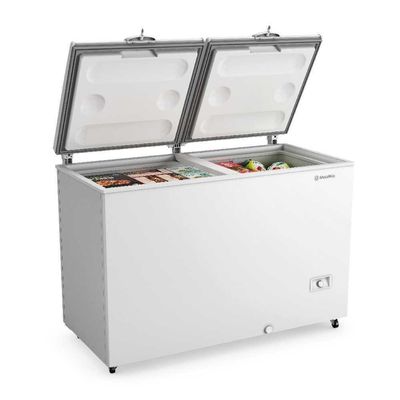 Freezer Horizontal Inverter Dupla Ação 417 Litros Tampa Cega Da420if Tech Bivolt - Metalfrio