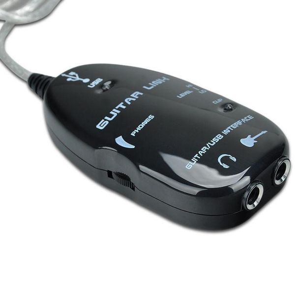 Guitar Link Usb - Preto - Adaptador De Guitarra Para Pc