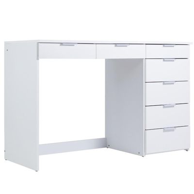 Penteadeira Escrivaninha 7 Gavetas 120 Cm Pe90 Branco Dtall Branco