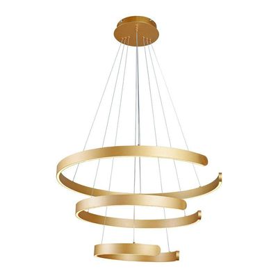 Lustre Pendente Sindora Dcd03042 Dourado Led Bivolt