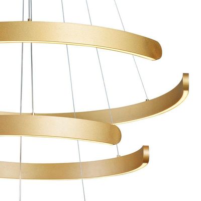 Lustre Pendente Sindora Dcd03042 Dourado Led Bivolt