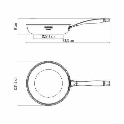Frigideira Corpo Triplo Tramontina Grano 62155300 Inox
