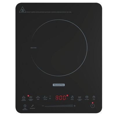 Cooktop Portatil por Indução Tramontina Slim Touch EI 30 com 1 Area de Aquecimento e Comando Touch 220 V