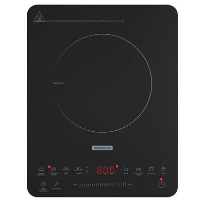 Cooktop Portatil por Indução Tramontina Slim Touch EI 30 com 1 Area de Aquecimento e Comando Touch 220 V