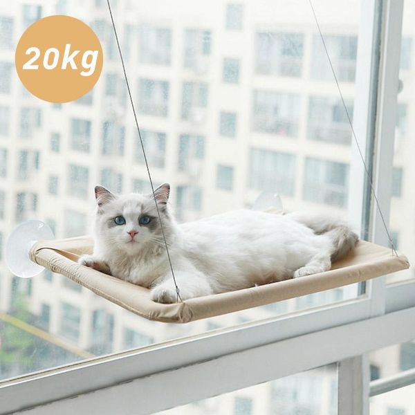 Rede Suspensa para Gatos - Cama de Janela para Gatos até 20Kg cinza