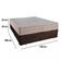 Cama Box Casal Suede + Colchão Sereneprime Molas Ensacadas 138x188x65 Cor:marrom