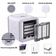 Mini Ar Condicionado Climatizador Humidificador Portátil Arctic Air Cooler 3 Velocidades
