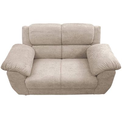Sofá 2 Lugares Cama inBox Paris com 152cm de Largura e Revestido em Bouclé Bege Claro