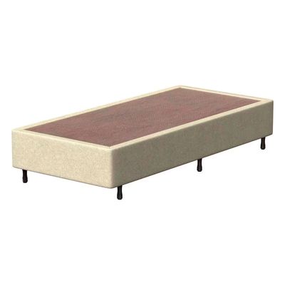 Base Box de Solteiro Arezzo Jacquard 30x188x88cm Probel Bege