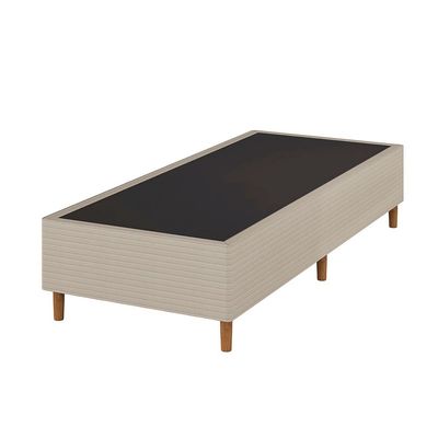 Base Box Queen Size Umaflex Milão Bipartida com Revestimento em Malha 26x78x198cm Bege Bege