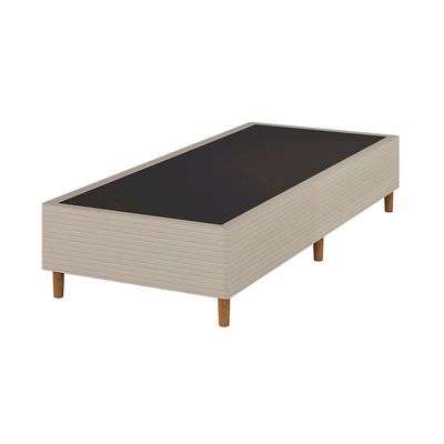 Base Box King Size Umaflex Milão Bipartida com Revestimento em Malha 26x96x203cm Bege Bege