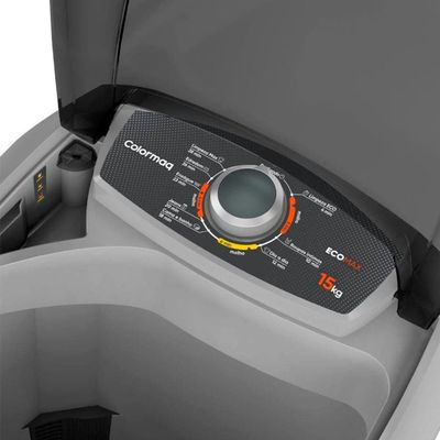 Tanquinho de Roupas 15kg Colormaq LCS15 Semiautomático com 8 Programas de Lavagem Prata / 220V