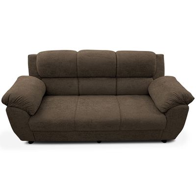 Sofá 3 Lugares Cama inBox Paris com 202cm de Largura e Revestido em Bouclé Marrom