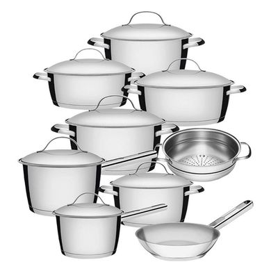 Jogo Caçarola Funda + Cozi-vapore Allegra 20 Cm 3,1 L Inox