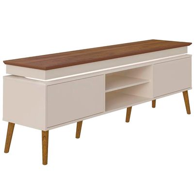 Rack Lumina para TV de até 75 Polegadas Artely Pinho com Off White