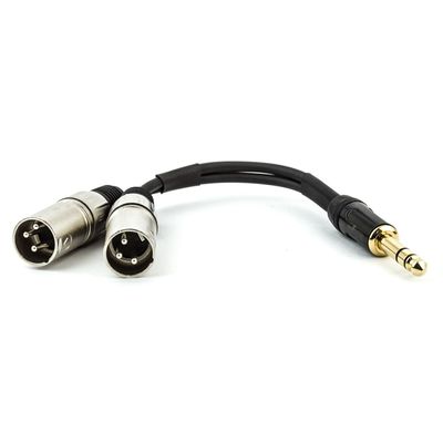 Cabo P10 Estereo Para 2 XLR - 50 cm