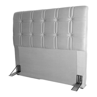Cabeceira para Cama Queen Size Hellen Zeus com Revestimento Platinum - 160cm de largura Grafite