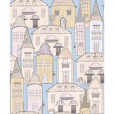 Papel De Parede Pure Kids Teens Village Kt68444 Tam. 4m² Papel De Parede Pure Kids & Teens Village Kt68444