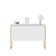 Buffet 3 Portas Elegante Noronha - Branco Dourado Branco Dourado