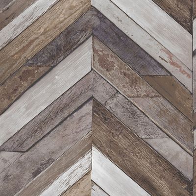 Papel de Parede Exposure EP3402 Painel de Madeira Chevron - Rolo: 10m x 0,53m