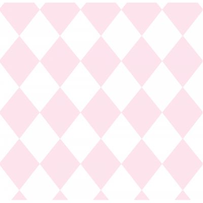 Papel de Parede Treboli Losangos Rosas 5862 - Rolo: 10m x 0,53m
