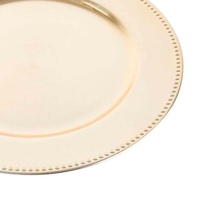 Sousplat de Plástico Wolff Mesa - 25 cm Dourado