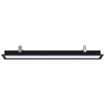 Luminária Embutir Taschibra Vetor Led Linear 35w Bivolt Preto 6500k Frio