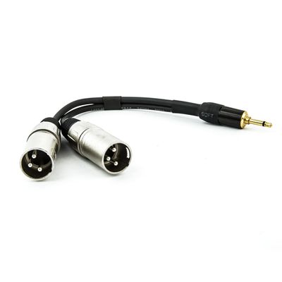 Cabo P2 Mono para 2 XLR Macho 3 Metros