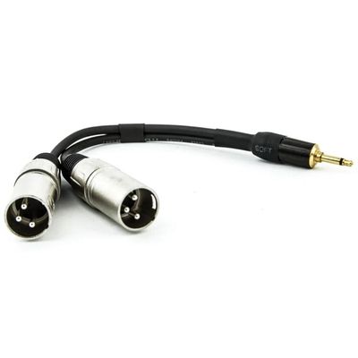 Cabo P2 Mono para 2 Xlr Macho 50 cm