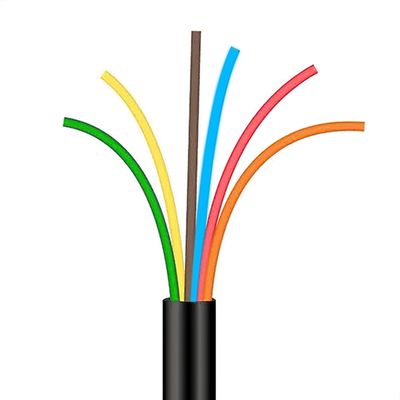Cabo Manga 6x22 AWG - com Blindagem Preto - 2 Metros