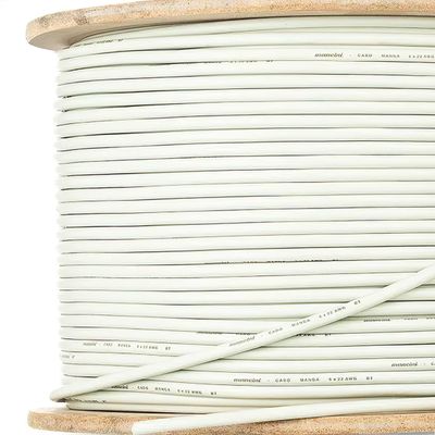 Cabo Manga 5x26 AWG - sem Blindagem Bege - 5 Metros