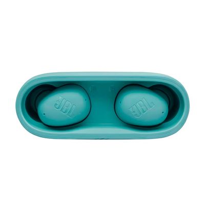 Fone de Ouvido JBL Wave Beam Buds 2 Pure Bass Bluetooth com Cancelamento de Ruído e Smart Ambient Azul