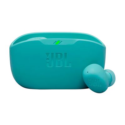 Fone de Ouvido JBL Wave Beam Buds 2 Pure Bass Bluetooth com Cancelamento de Ruído e Smart Ambient Azul