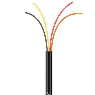 Cabo Manga 4x26 AWG - sem Blindagem Preto - 20 Metros